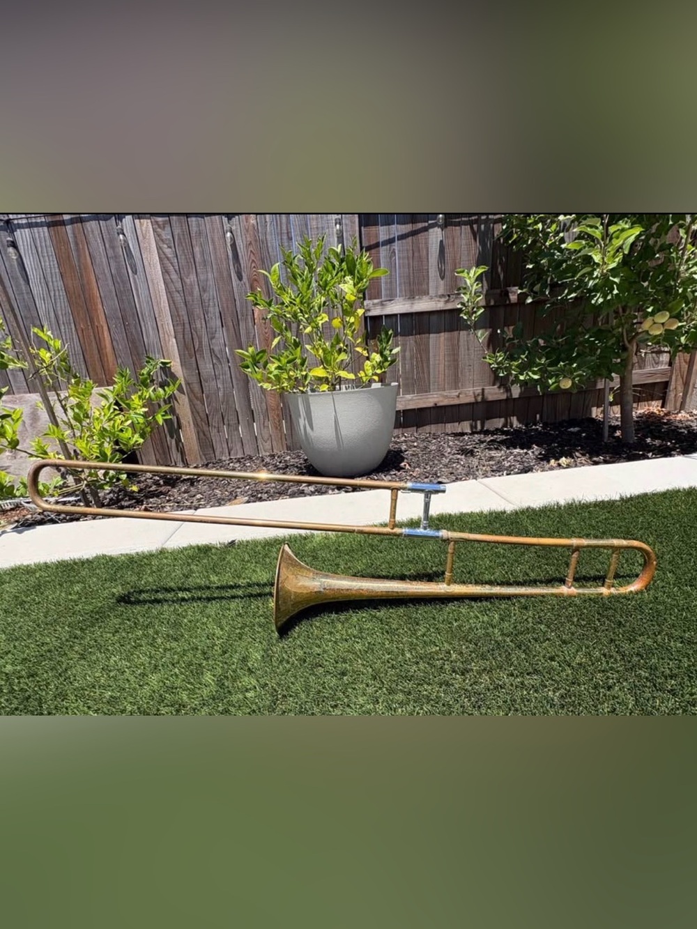 Vintage Holton Trombone Elkhorn Wisconsin no case, Made in USA , Selling AS  IS